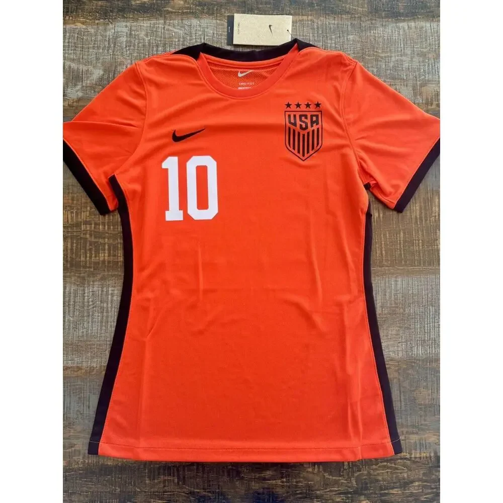 Rare And Beautiful USA Women's Nike Horan #10 Dark Orange Jersey Size Slim Fit S
